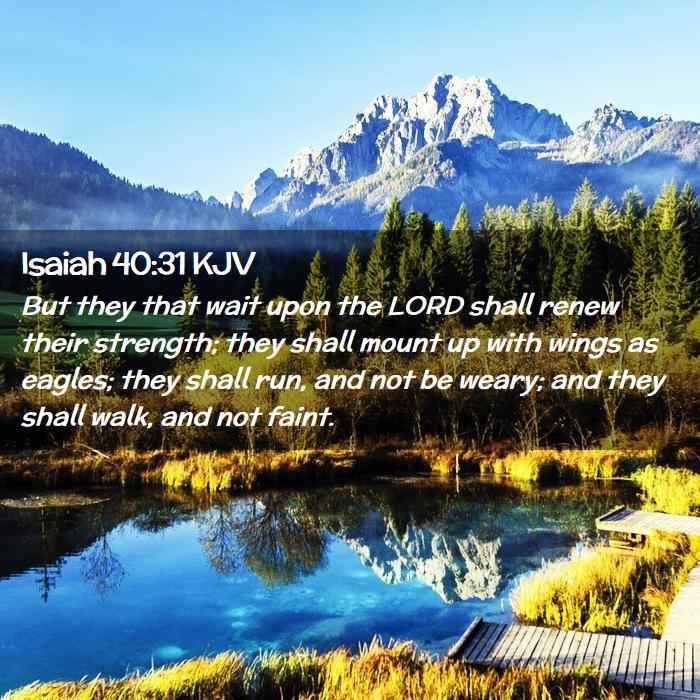 Isaiah 40:31 KJV Bible