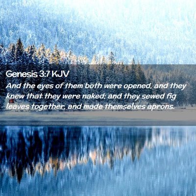 Genesis 3:7 KJV Free Bible Images