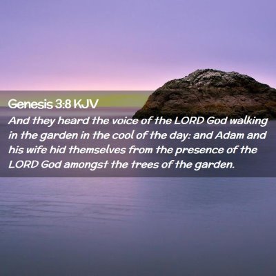 Genesis 3:8 KJV Free Bible Images