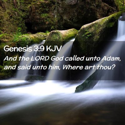 Genesis 3:9 KJV Free Bible Images