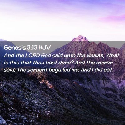 Genesis 3:13 KJV Free Bible Images