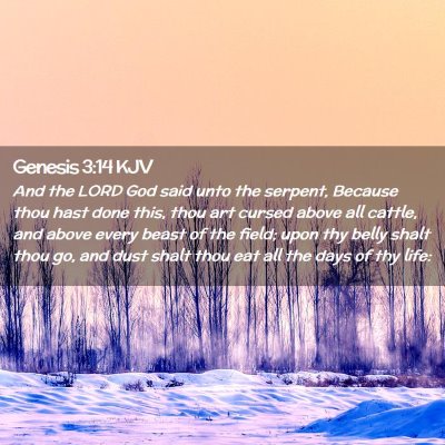 Genesis 3:14 KJV Free Bible Images