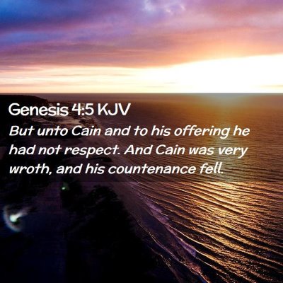 Genesis 4:5 KJV Free Bible Images