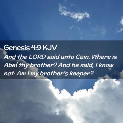 Genesis 4:9 KJV Free Bible Images