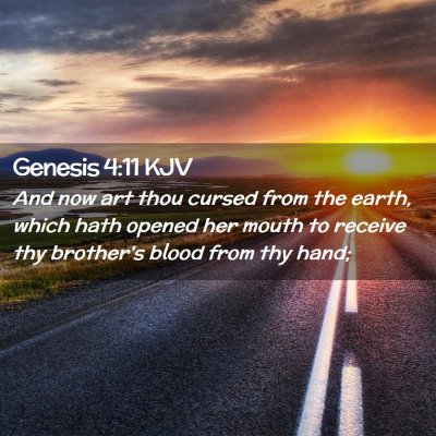 Genesis 4:11 KJV Free Bible Images