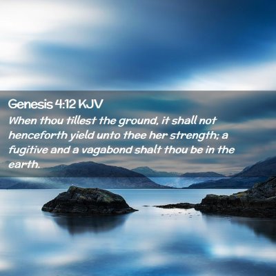 Genesis 4:12 KJV Free Bible Images