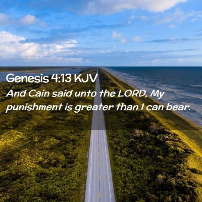 Genesis 4:13 KJV Free Bible Images