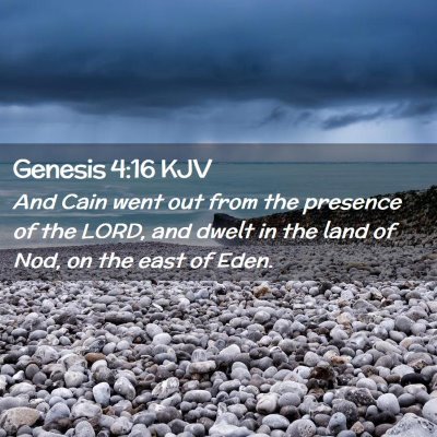 Genesis 4:16 KJV Free Bible Images