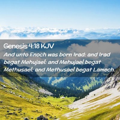 Genesis 4:18 KJV Free Bible Images