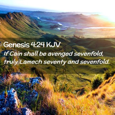 Genesis 4:24 KJV Free Bible Images