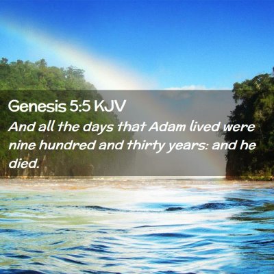 Genesis 5:5 KJV Free Bible Images