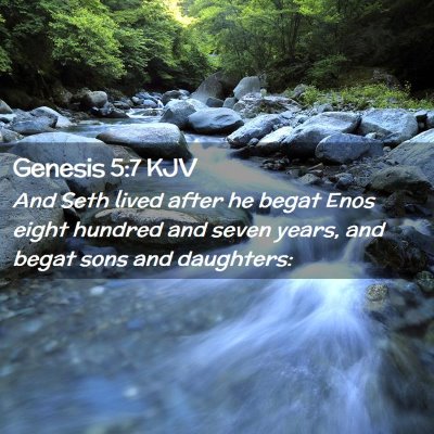 Genesis 5:7 KJV Free Bible Images