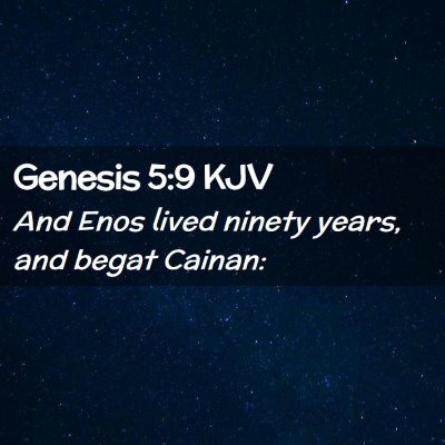 Genesis 5:9 KJV Free Bible Images