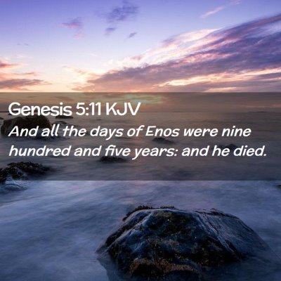 Genesis 5:11 KJV Free Bible Images