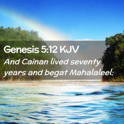 Genesis 5:12 KJV Free Bible Images