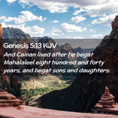 Genesis 5:13 KJV Free Bible Images