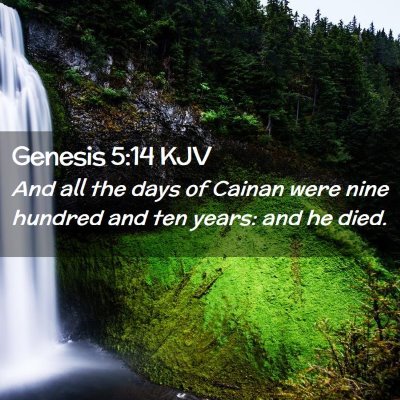 Genesis 5:14 KJV Free Bible Images