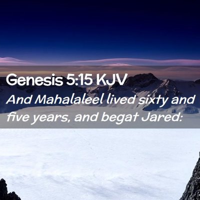 Genesis 5:15 KJV Free Bible Images