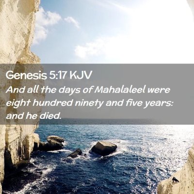 Genesis 5:17 KJV Free Bible Images