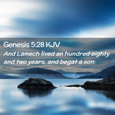 Genesis 5:28 KJV Free Bible Images