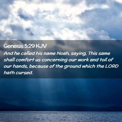 Genesis 5:29 KJV Free Bible Images