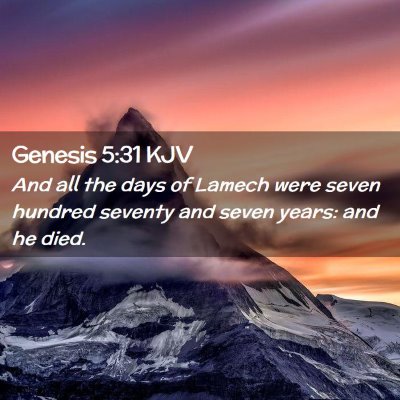 Genesis 5:31 KJV Free Bible Images