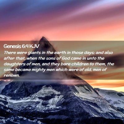 Genesis 6:4 KJV Free Bible Images