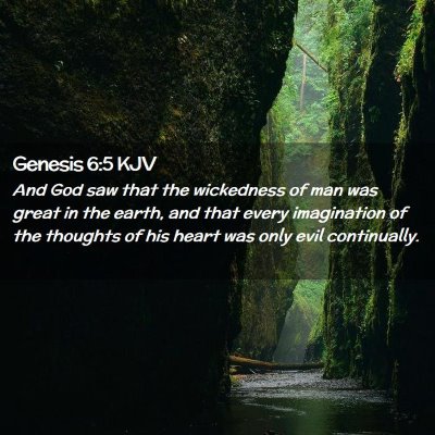 Genesis 6:5 KJV Free Bible Images