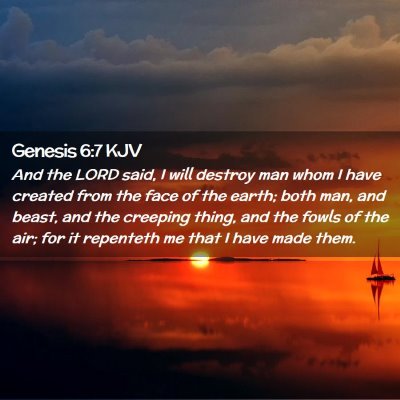 Genesis 6:7 KJV Free Bible Images