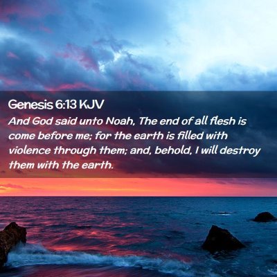 Genesis 6:13 KJV Free Bible Images