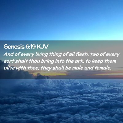 Genesis 6:19 KJV Free Bible Images