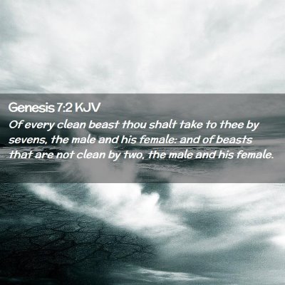 Genesis 7:2 KJV Free Bible Images