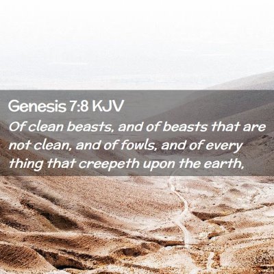 Genesis 7:8 KJV Free Bible Images