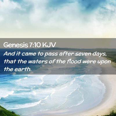 Genesis 7:10 KJV Free Bible Images