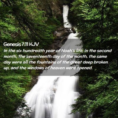 Genesis 7:11 KJV Free Bible Images