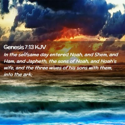 Genesis 7:13 KJV Free Bible Images