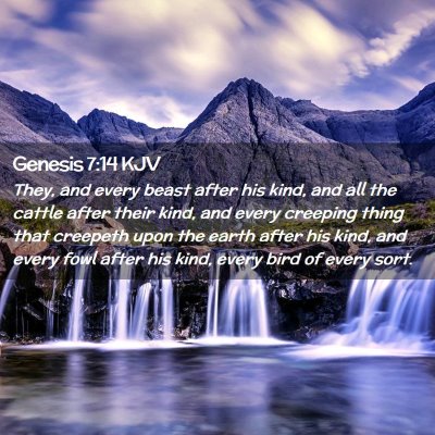 Genesis 7:14 KJV Free Bible Images