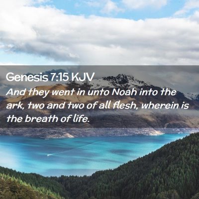 Genesis 7:15 KJV Free Bible Images