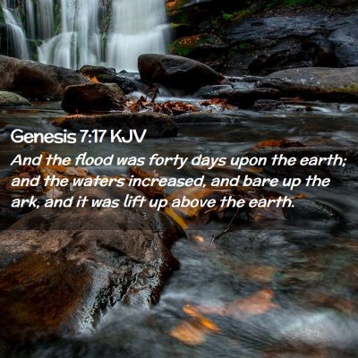 Genesis 7:17 KJV Free Bible Images