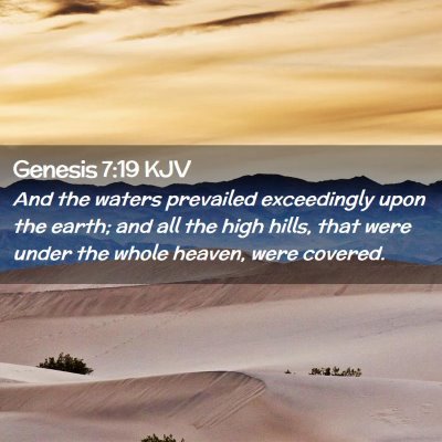 Genesis 7:19 KJV Free Bible Images