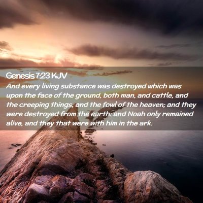 Genesis 7:23 KJV Free Bible Images