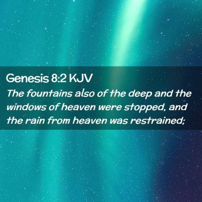 Genesis 8:2 KJV Free Bible Images