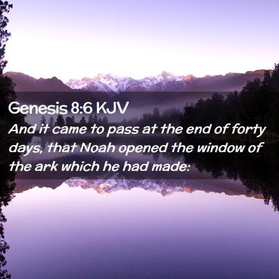 Genesis 8:6 KJV Free Bible Images