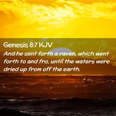 Genesis 8:7 KJV Free Bible Images