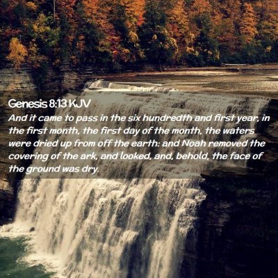 Genesis 8:13 KJV Free Bible Images