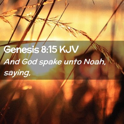 Genesis 8:15 KJV Free Bible Images