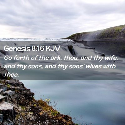 Genesis 8:16 KJV Free Bible Images