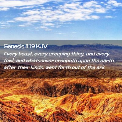 Genesis 8:19 KJV Free Bible Images