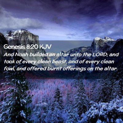 Genesis 8:20 KJV Free Bible Images