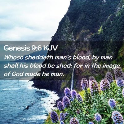 Genesis 9:6 KJV Free Bible Images